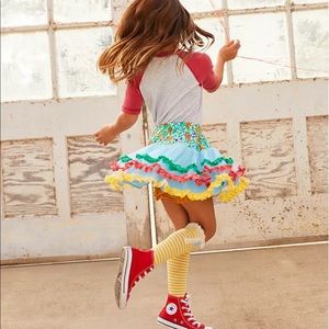 GIRLS MATILDA JANE Field of Flowers Skirt SZ 4 NWT
